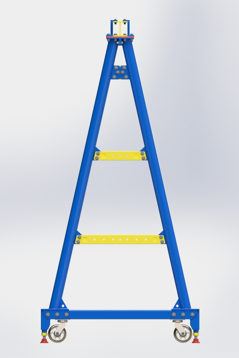 用SolidWorks軟件設(shè)計(jì)一款逼真的門式起重機(jī) 用SolidWorks軟件設(shè)計(jì)一款逼真的門式起重機(jī)