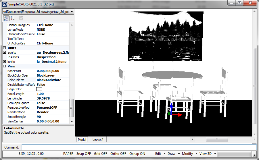 The original file in Render mode Black & White The original file in Render mode Black & White