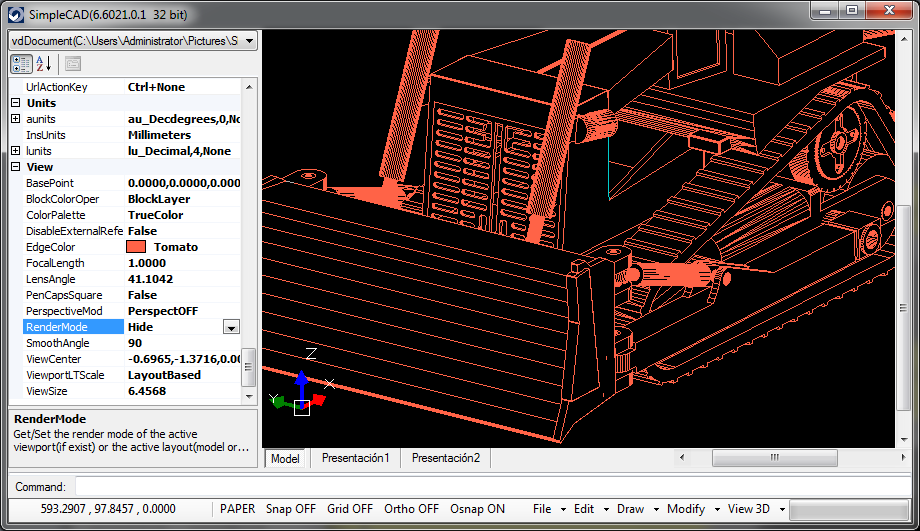 The original file in Hide with a reddish EdgeColor (Color.Tomato) and EdgePenWidth (0.0001 of an inch, about 1 pixels in screen) The original file in Hide with a reddish EdgeColor (Color.Tomato) and EdgePenWidth (0.0001 of an inch, about 1 pixels in screen)