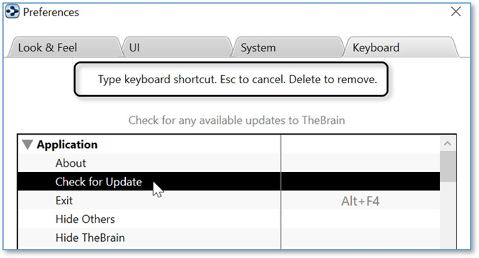 思維導圖TheBrain基礎實操教程——設置喜好快捷鍵設置 思維導圖TheBrain基礎實操教程——設置喜好快捷鍵設置