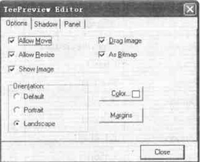 打印預覽托盤編輯器窗口外觀 打印預覽托盤編輯器窗口外觀