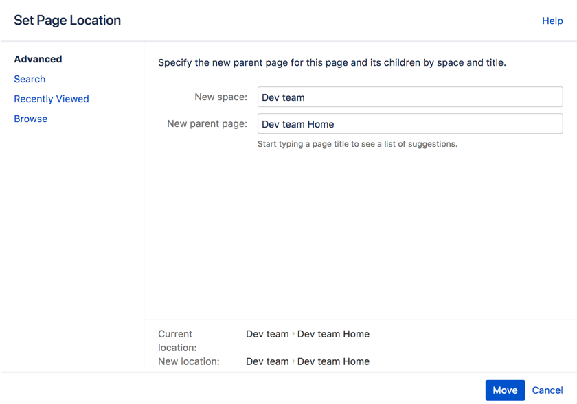 設(shè)置位置或移動(dòng)頁面 設(shè)置位置或移動(dòng)頁面