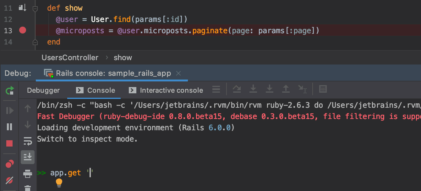 Rails控制臺的交互式調試 Rails控制臺的交互式調試