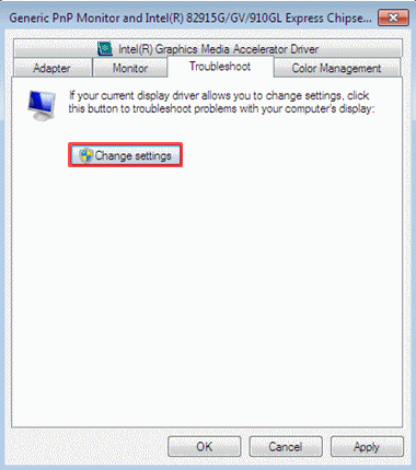更改設置 更改設置